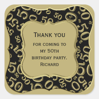 50th Birthday Stickers | Zazzle