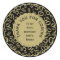 Thank You 50th Number Pattern Black and Gold