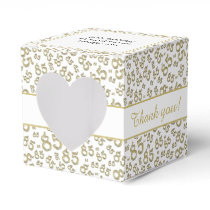 "Thank you" 85 Party Gold Random Number Pattern Favor Boxes