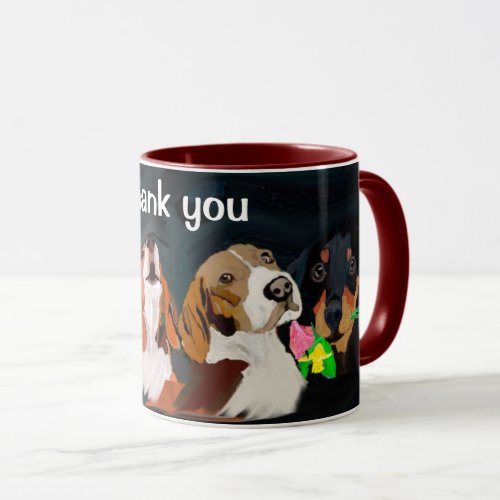 Thank You  _ a dog gathering Mug