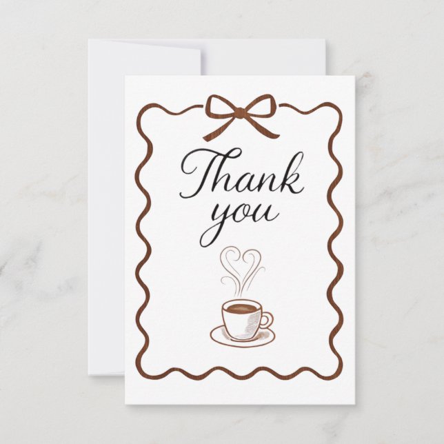 Thank you A Latte! Note Card (Front)