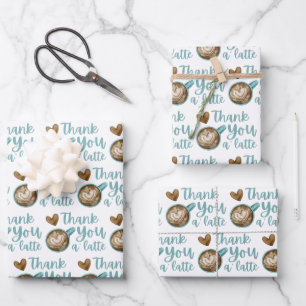 Thank You A Latte Wrapping Paper Sheets