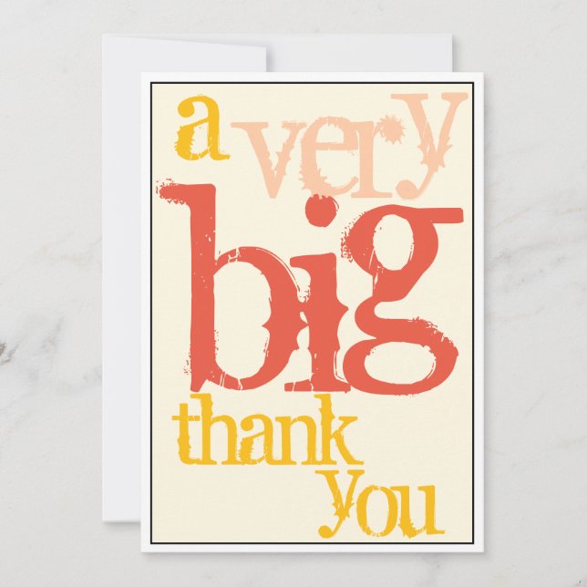 Thank You A Very Big Boss or Staff Appreciation Card (Front)