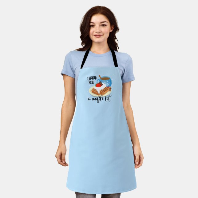 thank you a waffle lot teacher volunteer gifT Apron (Worn)