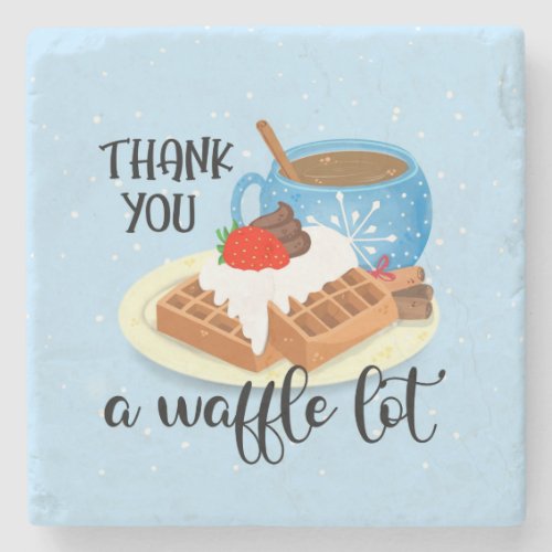 thank you a waffle lot teacher volunteer gift stone coaster