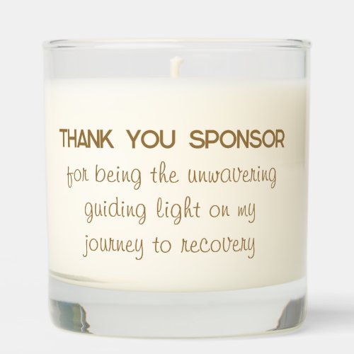 Thank you AA Sponsor Scented Candle