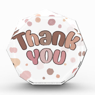 Thank you  acrylic award