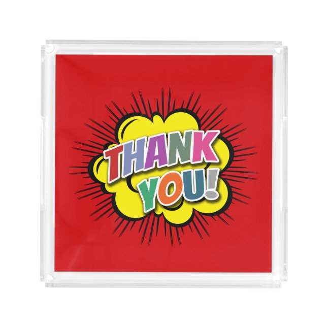 Thank You Acrylic Tray (Front)