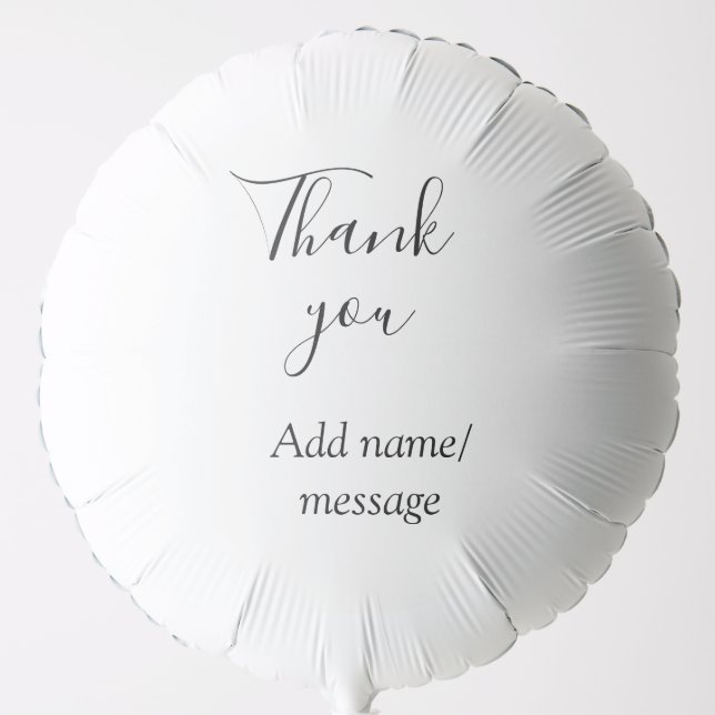 Thank you add name message simple stylish calligra balloon (Front)