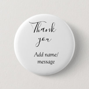 Thank you add name message simple stylish calligra button