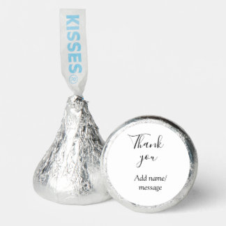 Thank you add name message simple stylish calligra hershey®'s kisses®