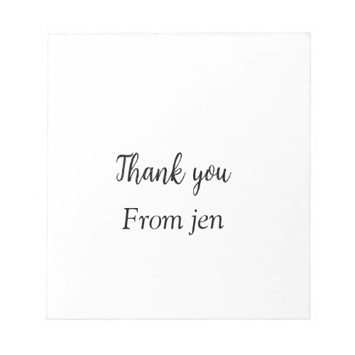 Thank you add your name text image editable  poste notepad