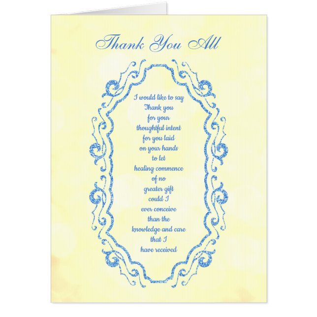Thank you All Card (Front)