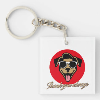 Thank you always keychain