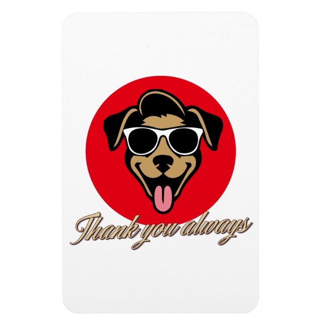 Thank you always magnet (Vertical)