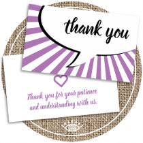 thank you alzheimers patience hand out cards