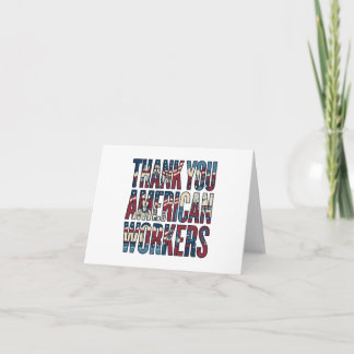 Thank You American Workers Labor Day Card