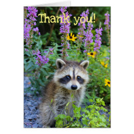Thank you among the flowers cards