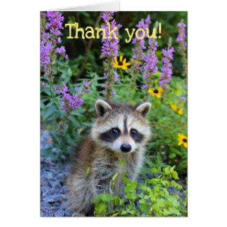 Thank you among the flowers cards
