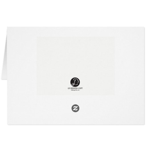 Thank You and Baby Birth Announcement, Modern (Back Horizontal)