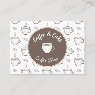 Thank you and Logo Card for Small Coffee Shop