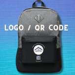 Thank You and Your Business Logo QR Code Port Authority® Backpack<br><div class="desc">Classic and Simple -- Your business logo and QR code plus phone number (or your text) on this Port Authority® Backpack. You can also match the color of your text and QR to your mug and business colors. Create and increase your brand awareness with trade show giveaways, corporate gifts for...</div>