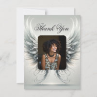 Thank You | Angel Wings Photo Postcard