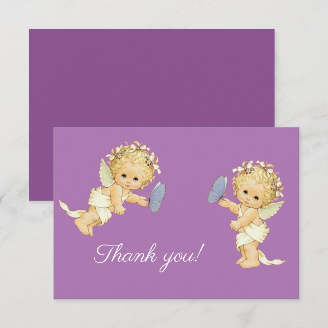Thank you angels with buterfly (Front/Back)
