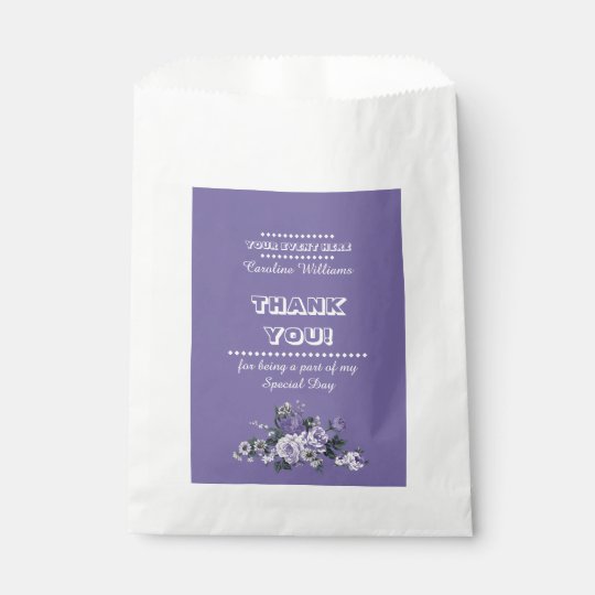 Thank You Any Occasion Custom Favor Bags