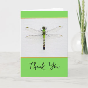 Thank You Any Occasion with Dragonfly and Gold Card