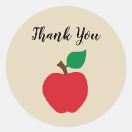 Thank You Apple Teacher Farm Party Stickers