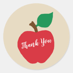 Thank You Apple Teacher Farm Party Stickers