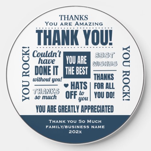 Thank You Appreciation Mens Wireless Charger