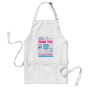 Thank you Appreciation Message Adult Apron