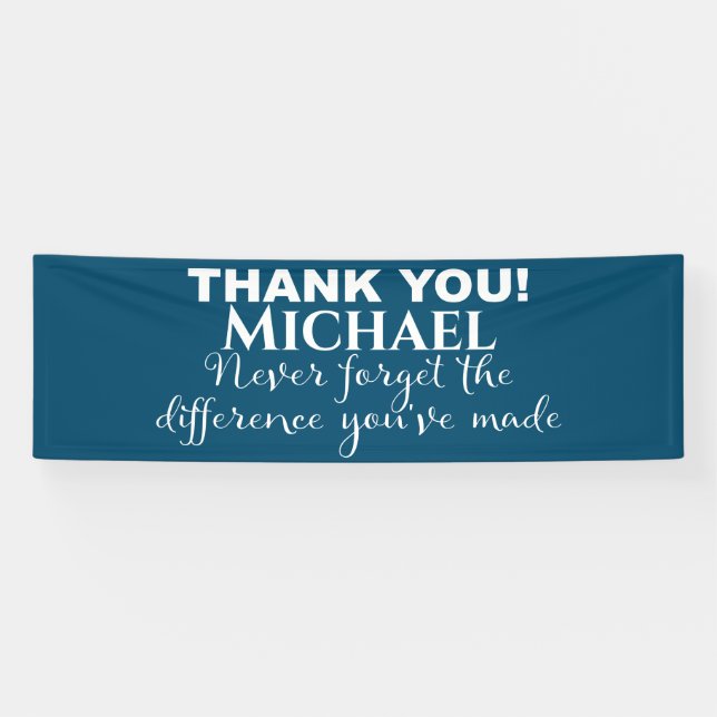 Thank You Appreciation Personalized Banner (Horizontal)