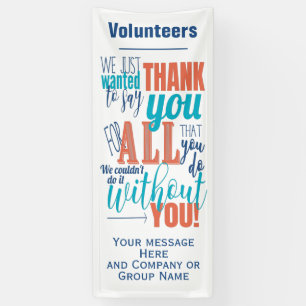 Thank You Appreciation Volunteer Staff Banner