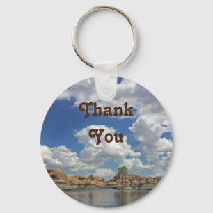 Thank You Arizona Lake For Anyone Gratitude Keychain