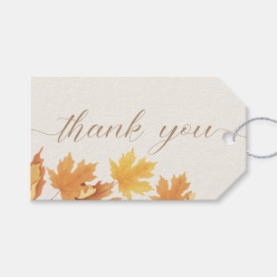 Thank You– Autumn Fall Baby Shower Gift Tags