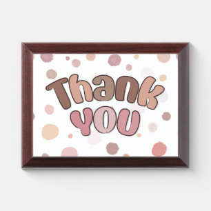 Thank you  award plaque