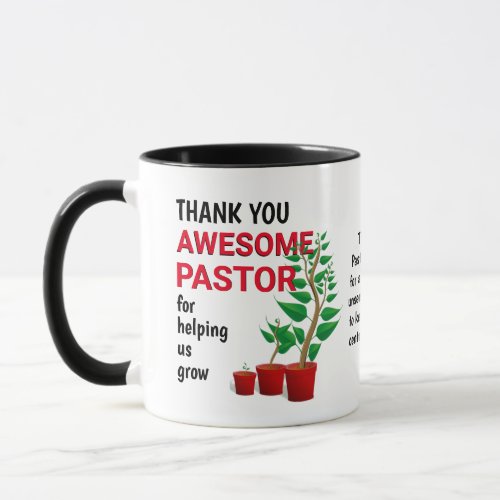 Thank You Awesome PASTOR Appreciation Mug