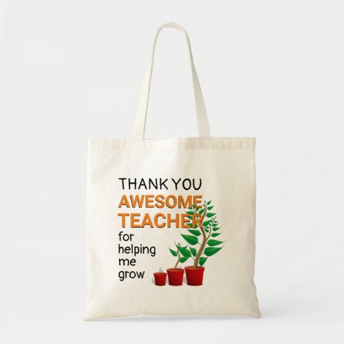 Thank You Awesome Teacher Tote Bag