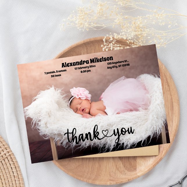 Thank You Baby  Birth Announcement (Creator Uploaded)