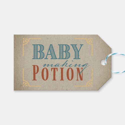 Thank You Baby Making Potion Baby Shower Gift Tags