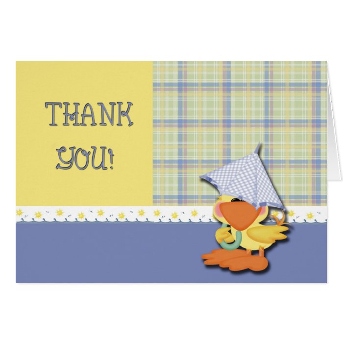 Thank You Baby Shower Duck Cards