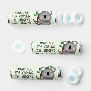 Thank You Baby Shower Favor Koala Bear Themed