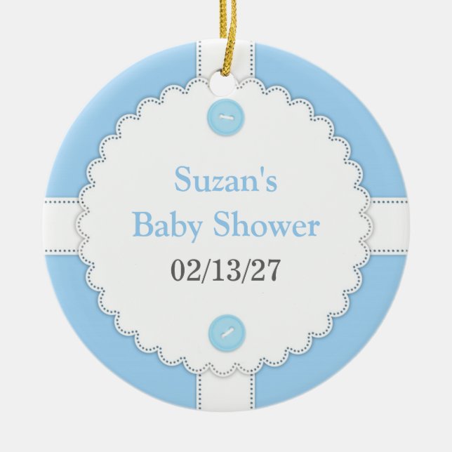 Thank You Baby Shower Favor Ornament (Front)