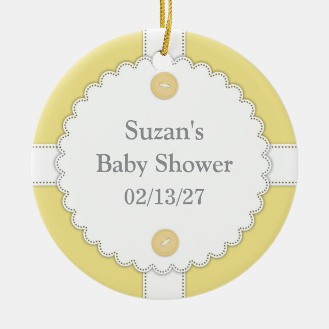 Thank You Baby Shower Favor Ornament (Front)