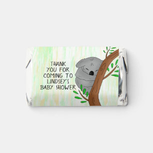 Thank You Baby Shower Favor Sleepy Koala Bear