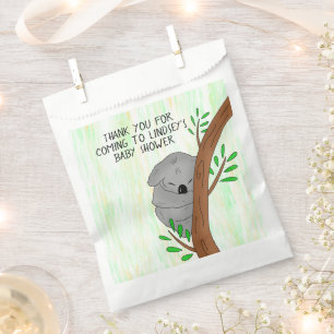 Thank You Baby Shower Favor Sleepy Koala Bear Bag