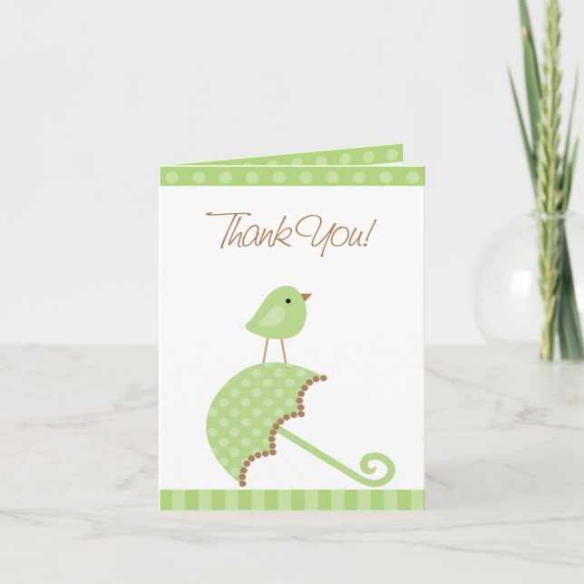 Thank You Baby Shower Folded Card (Front)